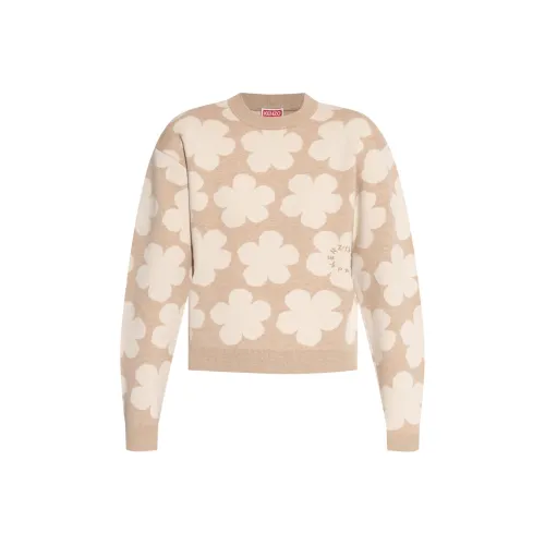 KENZO SS24 Трикотаж Женский Светлый Бежевый