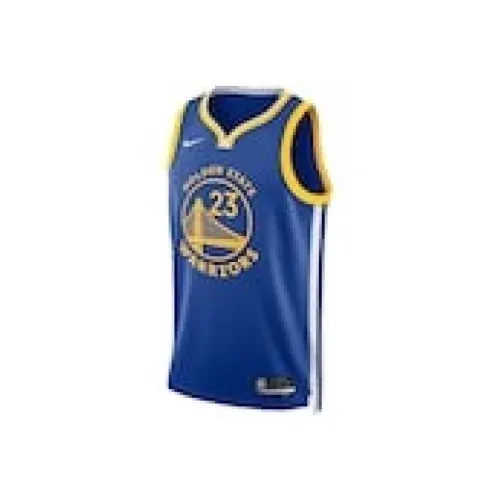 NBA x Nike Golden State Warriors ICON Collection Swingman Баскетбольная Джерси Унисекс Синий
