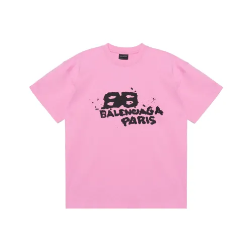 Balenciaga T-Shirt Женская Розовая Свободного кроя