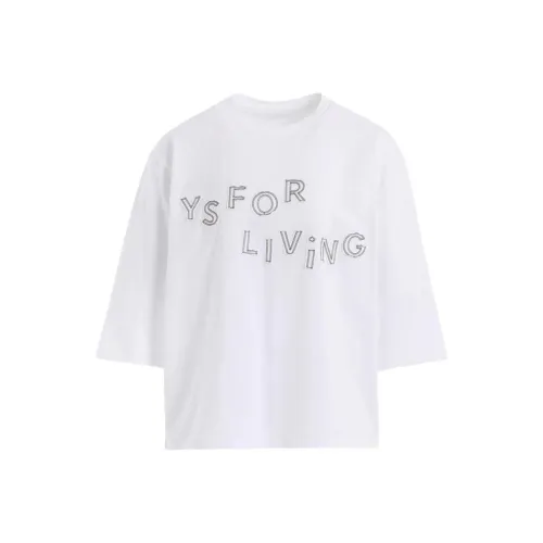 Yohji Yamamoto T-рубашка Женская Белая