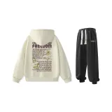 Комплект одежды (Хаки худи + черные штаны)