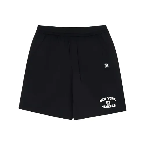 Mlb Base Logo Varsity New York Yankees Повседневные шорты Унисекс Черный