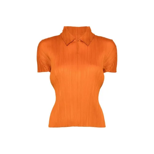 PLEATS PLEASE ISSEY MIYAKE Рубашка Женская Жгучий Оранжевый