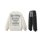 Комплект одежды (Хаки худи + черные штаны)