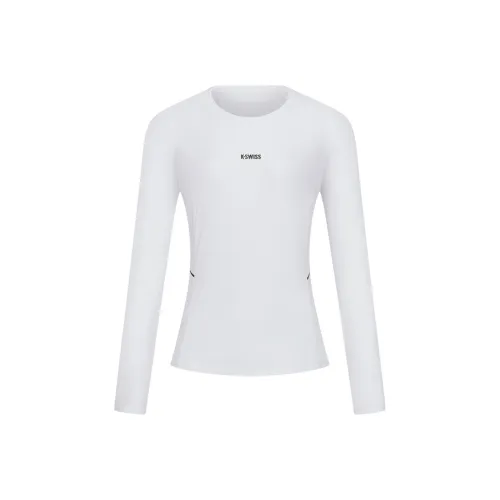 K·SWISS Белый Женские T-рубашки