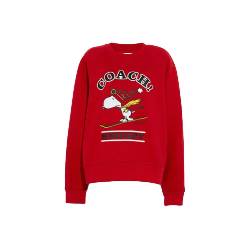 COACH Женские Толстовки Красного Цвета