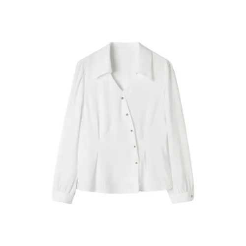 Wbwq Белые Женские Рубашки