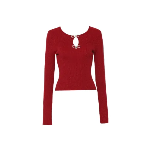 DPLAY Свитер Женский Анкора Красный