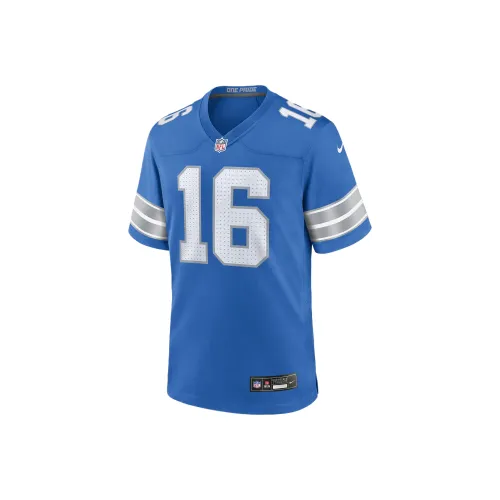 Nike Jared Goff Detroit Lions Футбол Джерси Мужской Синий