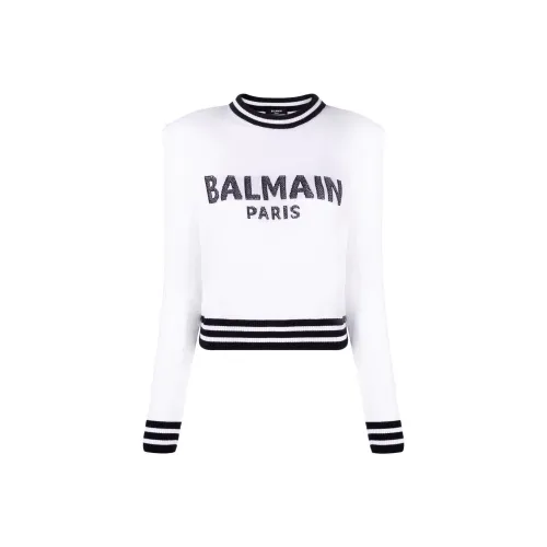 BALMAIN SS22 Свитер Женский Белый