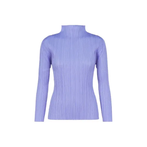 PLEATS PLEASE ISSEY MIYAKE Рубашка Женская Светло-Синяя