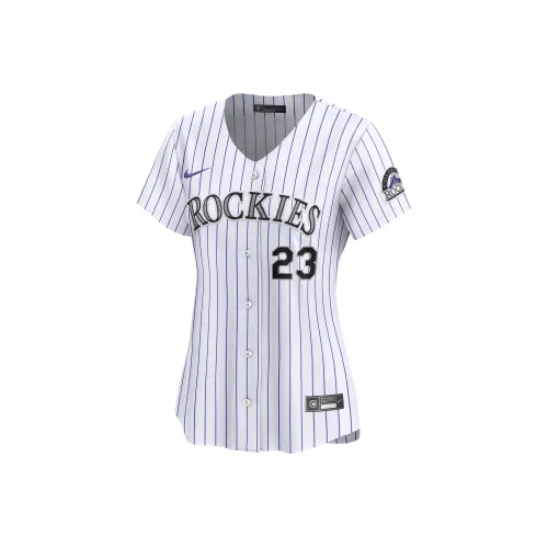 nike Kris Bryant COLORADO ROCKIES T-рубашка Женская Белая