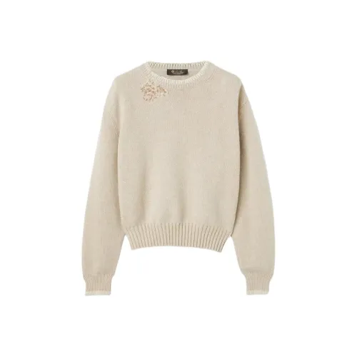 Loro Piana Бежевые Женские Свитеры