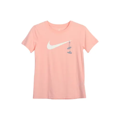 NIKE Оранжево-розовые Женские Футболки