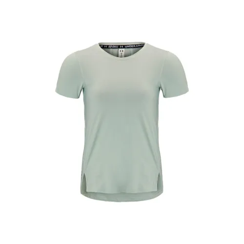 Under Armour Стандартная футболка женская зеленая