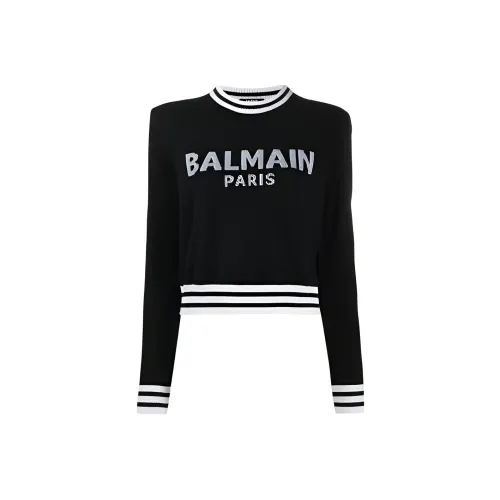 BALMAIN Черный Женские Кашемировые Свитеры