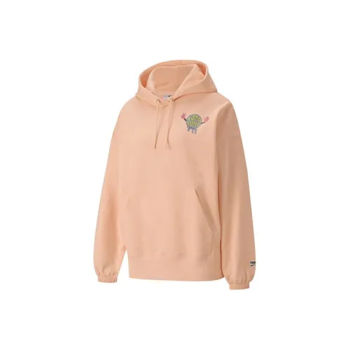 PUMA Downtown Толстовка Женская Кораллового цвета