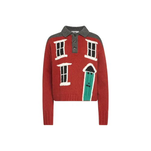 JW Anderson Женские свитеры кирпично-красного цвета