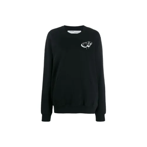 Off Белый FW21 Черный Женские Свитшоты