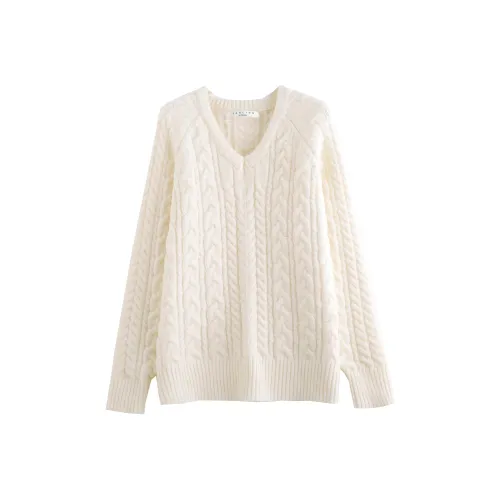 Tonlion Экрю Женские Свитера