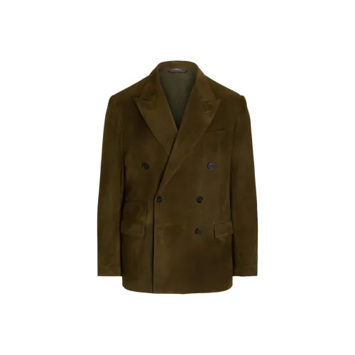 Ralph Lauren Purple Label Moss Green Мужские Деловые Костюмы