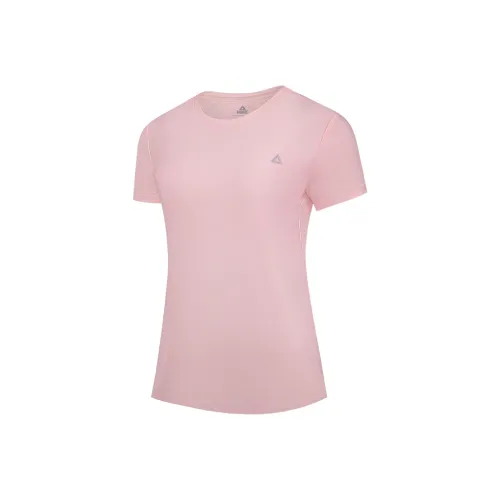 PEAK Бег Т-Рубашка Женская Розовая