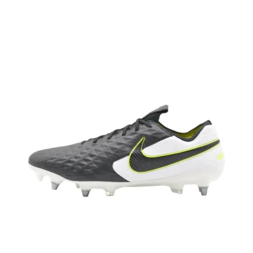 Nike Tiempo Legend 8 Elite противоскользящие устойчивые к истиранию футбольные бутсы для мужчин белые и черные