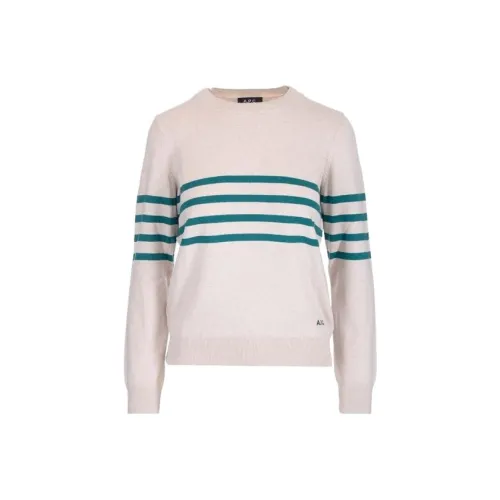 A.P.C Свободный крой Свитер Женская Белая