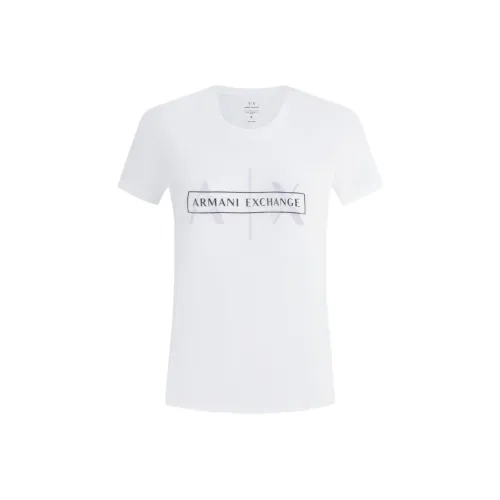 ARMANI EXCHANGE SS24 T Рубашка Женская Белая
