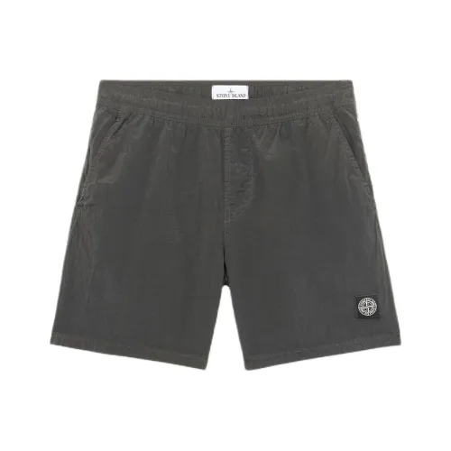 STONE ISLAND Серые Мужские Повседневные Шорты