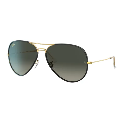 RayBan Металлические Aviator Солнцезащитные очки Унисекс Черные