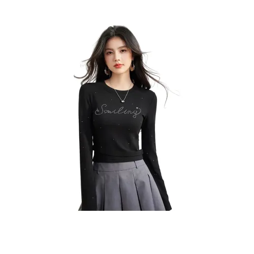 FLIM Черные Женские Футболки