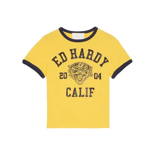 Ed Hardy Манго Мохито Желтые Женские Футболки