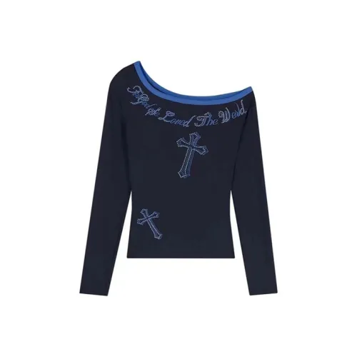 SYEEE WITH U Т-рубашка с оборванным рукавом женская