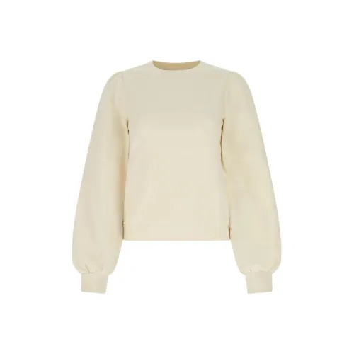 GANNI Экрю Женские Свитшоты