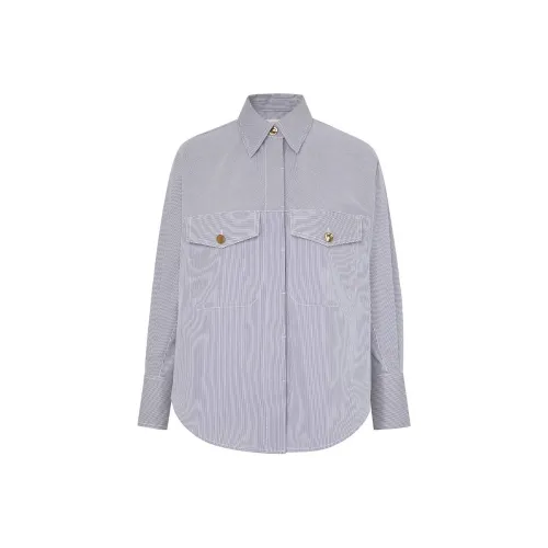 Zimmermann SS24 Рубашка Женская Светло-фиолетовая