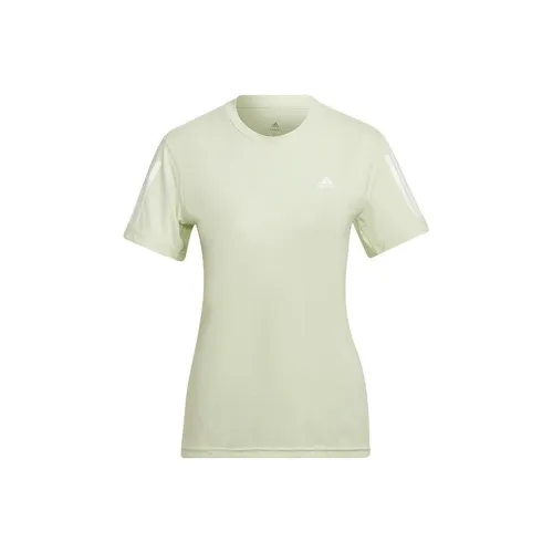 Adidas Комплект с короткими рукавами T-рубашка женский лаймово-зеленый