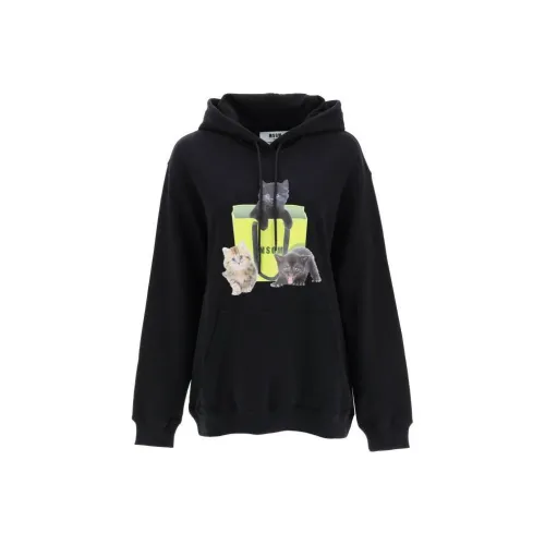 MSGM Черные Женские Свитшоты