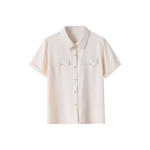 Huagaa Абрикос Женские Рубашки