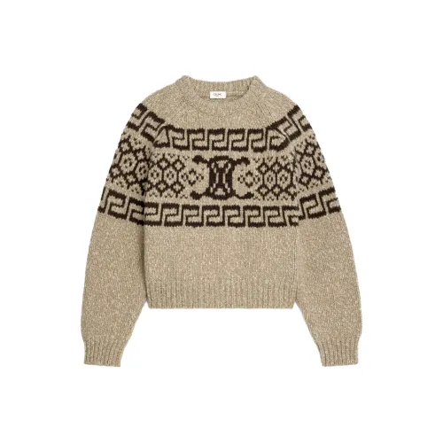 CELINE Тауповые Женские Свитеры