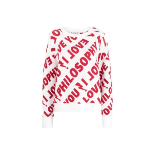 PHILOSOPHY DI LORENZO SERAFINI Белый Женские Свитеры