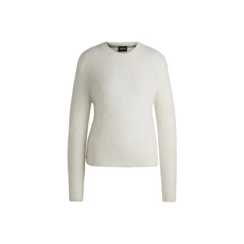 HUGO BOSS Белые Женские Свитеры