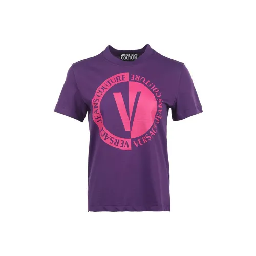 VERSACE JEANS COUTURE SS23 T-Shirt Женская Темно-фиолетовый