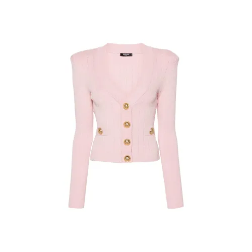 BALMAIN SS24 Трикотаж Женский Светло-Розовый