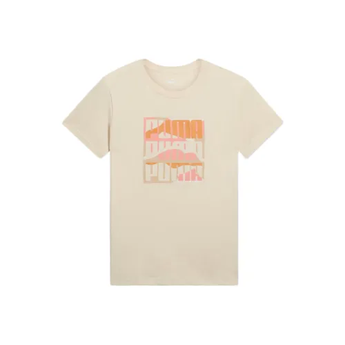 PUMA GRAPHICS Стандартная футболка женская цвет экрю