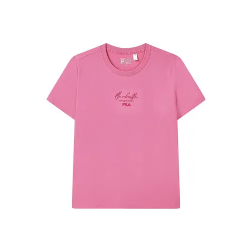 FILA Комплект с короткими рукавами T-Shirt Женский Орхидея Красный