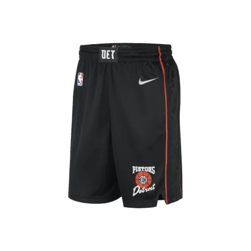 nike Detroit Pistons City Swingman Повседневные шорты Унисекс Черный