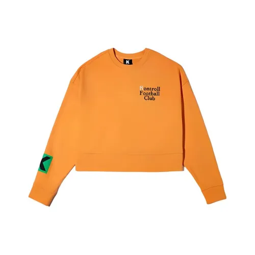 KAPPA Толстовка Женская Неоновый Оранжевый Желтый