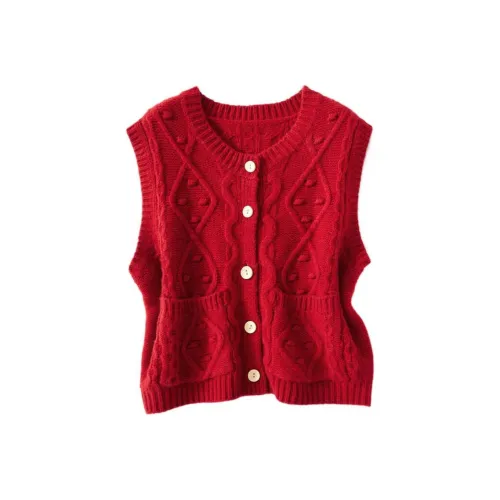 JINJU Красный Женские Свитеры