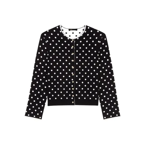 Maje Трикотаж Женский Черный Белый